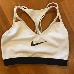 White Nike Sports Bra